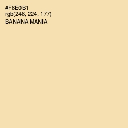 #F6E0B1 - Banana Mania Color Image